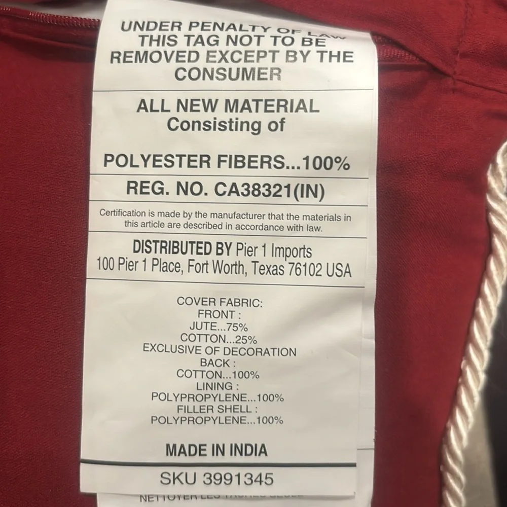 Pier1 Imports “Stars and Stripes Forever” Decorative Pillow